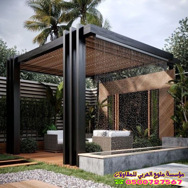 أفضل أفكار تصميم مجالس وجلسات خارجية للمنازل والأسطح حي أبحر ورد الجمل بجدة