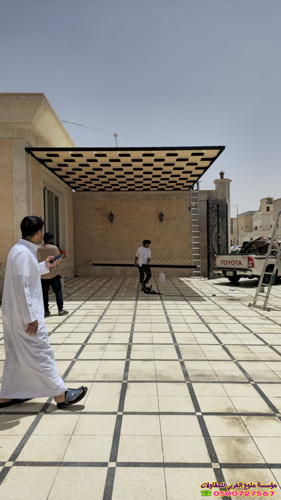 مظلات وسواترجدةلأحواش الفلل والمنازل والاستراحات